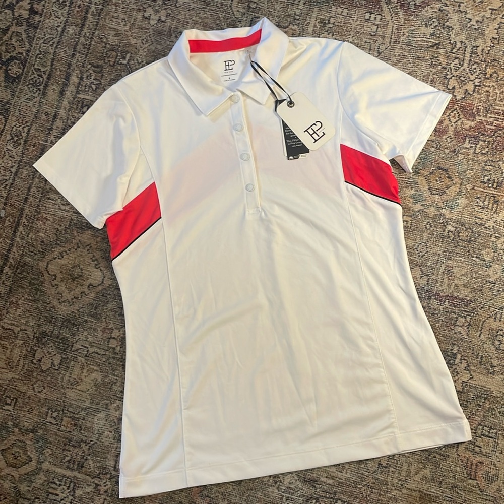 NWT EPNY Women's SPF 50 Golf Polo Shirt UV Protection Short Sleeve Small